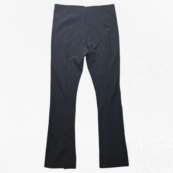 Zara Black Mini Flare High Waisted Wide Leg Split Minimal Dress Pants Size XXL - Picture 11 of 11